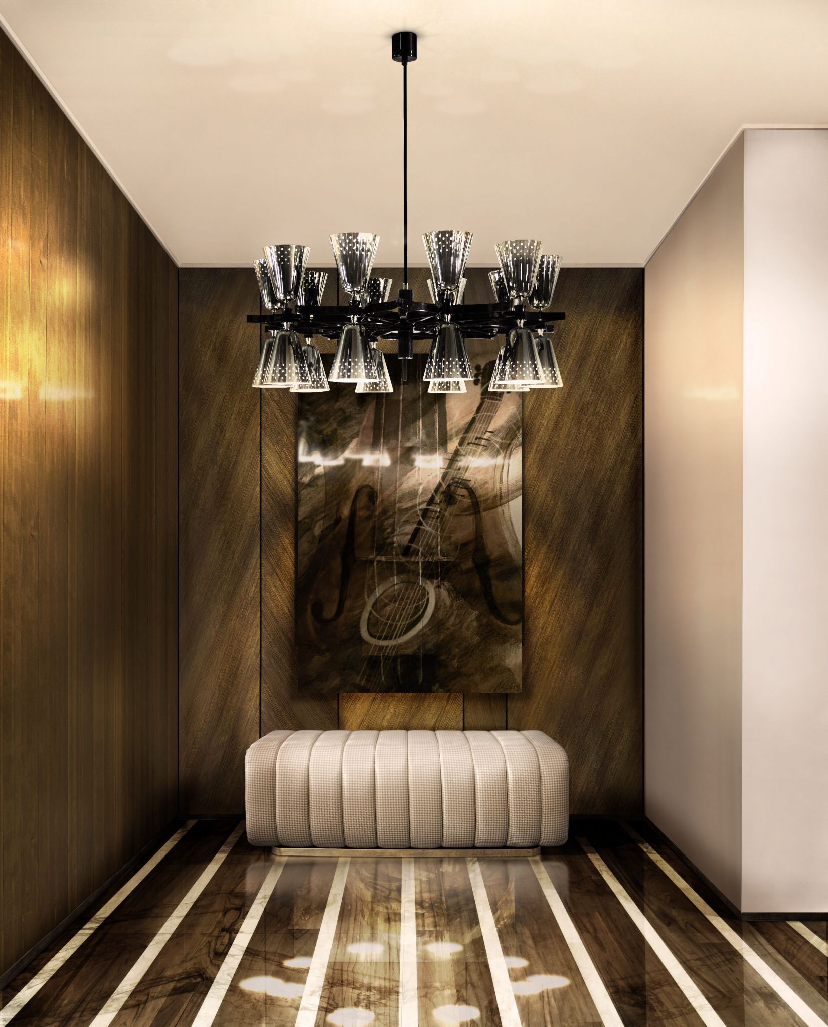 TWO PIECES THAT CAN TURN EVERY HALLWAY IN A PATH OF SOPHISTICATION