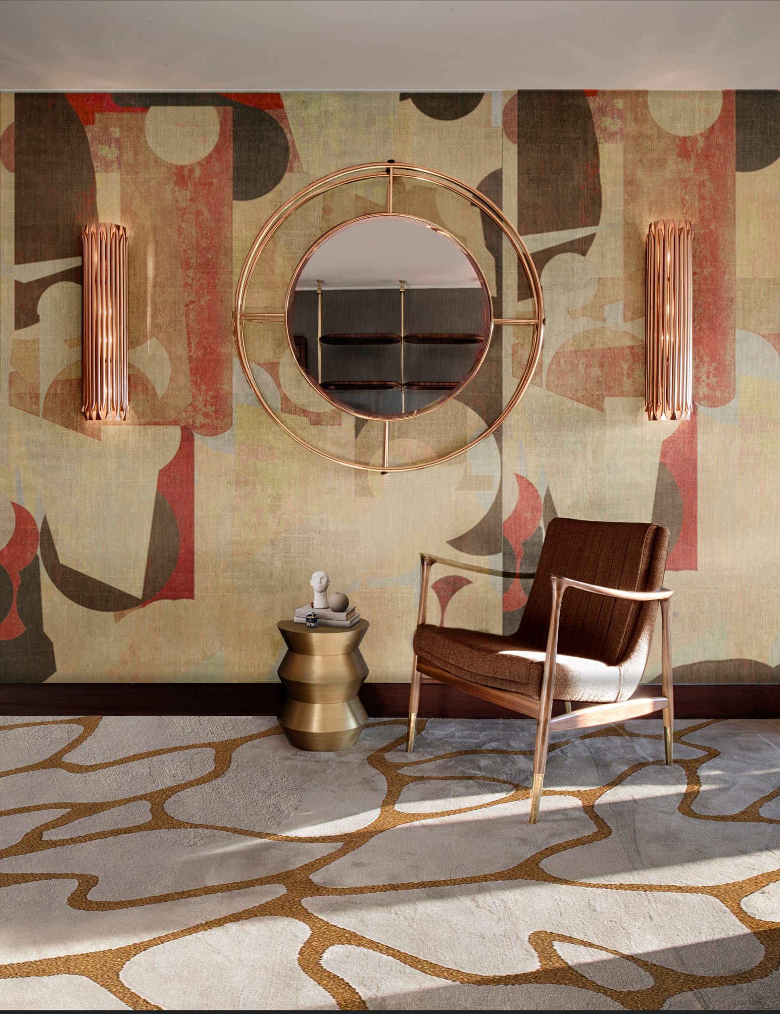 Mid-century Covet Valley Hall with a contemporary twist