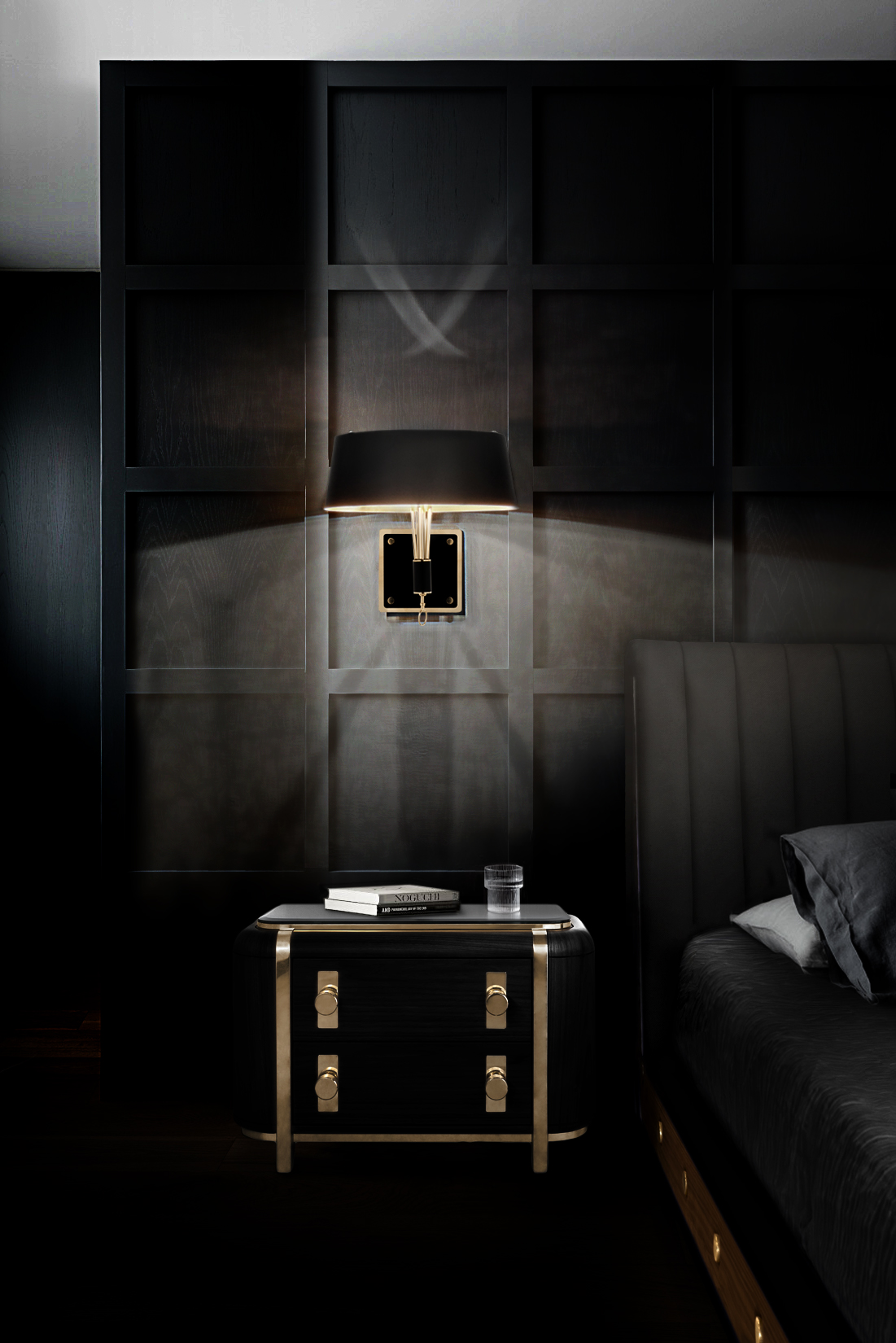 DARK BEDROOM DESIGN FOR SWEET DREAMS