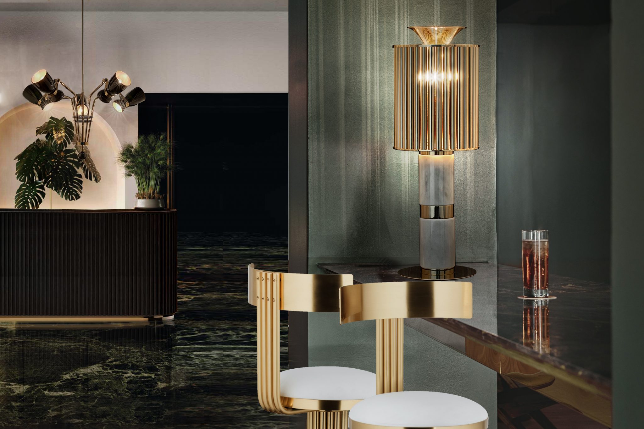 GLAMOROUS BAR LIGHTING