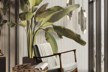 A MID-CENTURY MODERN STYLE LIVING ROOM