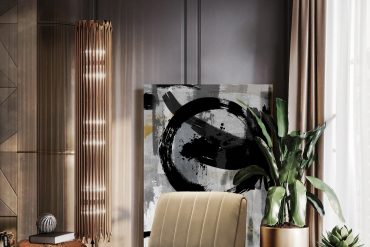 MID-CENTURY LIVING ROOM WITH LUXURIOUS ELEMENTS