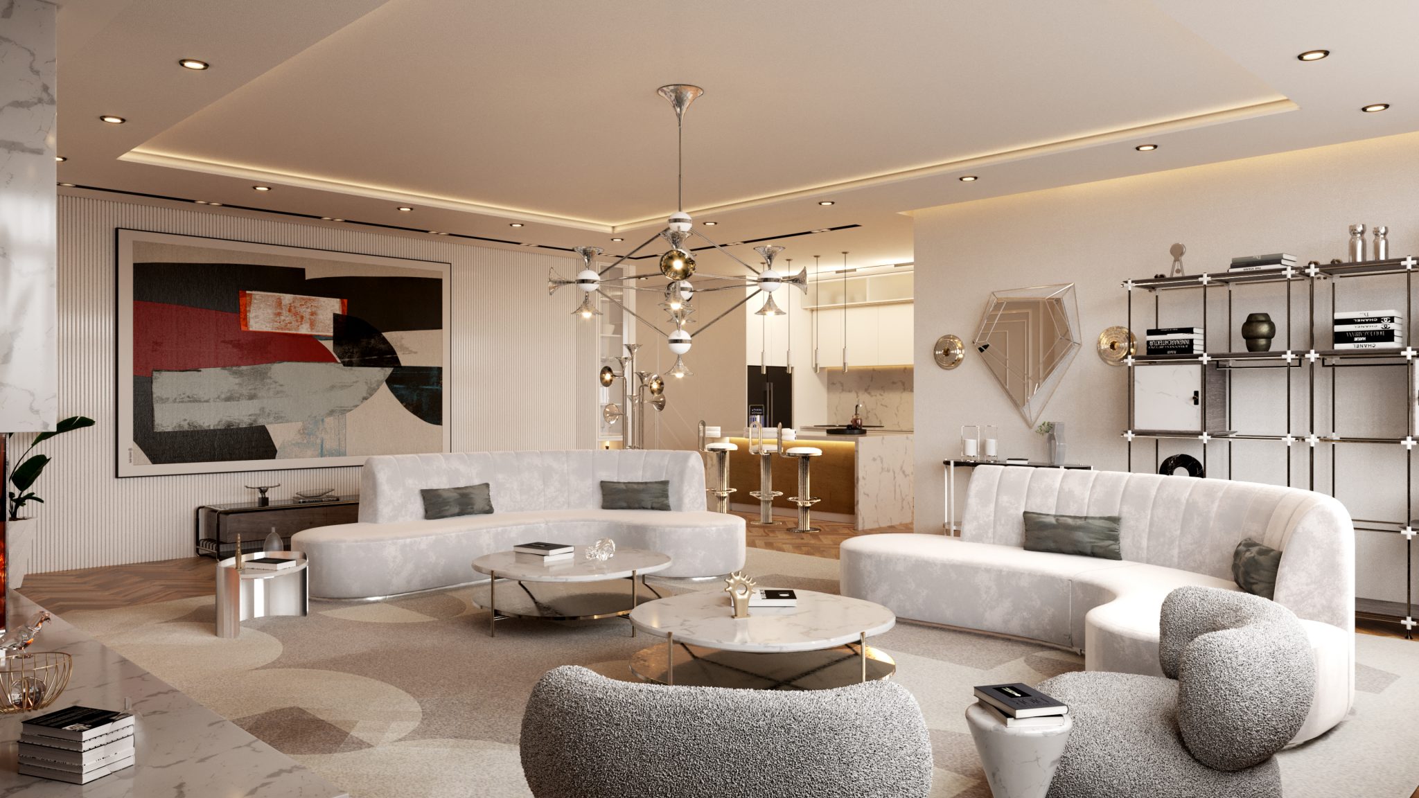 An Extravagant Living Room Full Of Light In Our Million Dollar Apartment In NYC