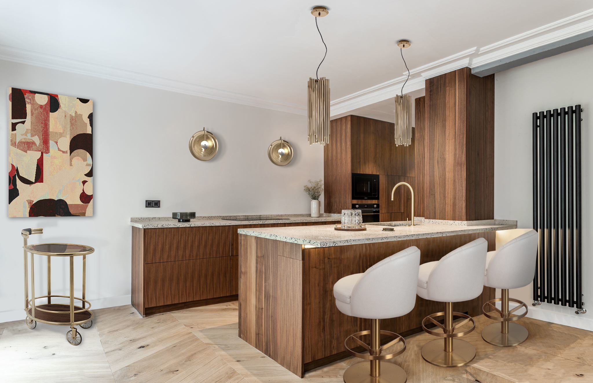 A SOPHISTICATED KITCHEN FULL OF WOODEN DETAILS