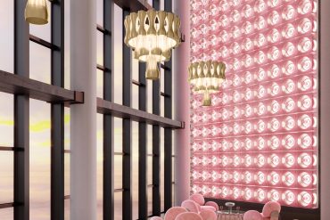 A LUXURY BAR WITH PINK DETAILS