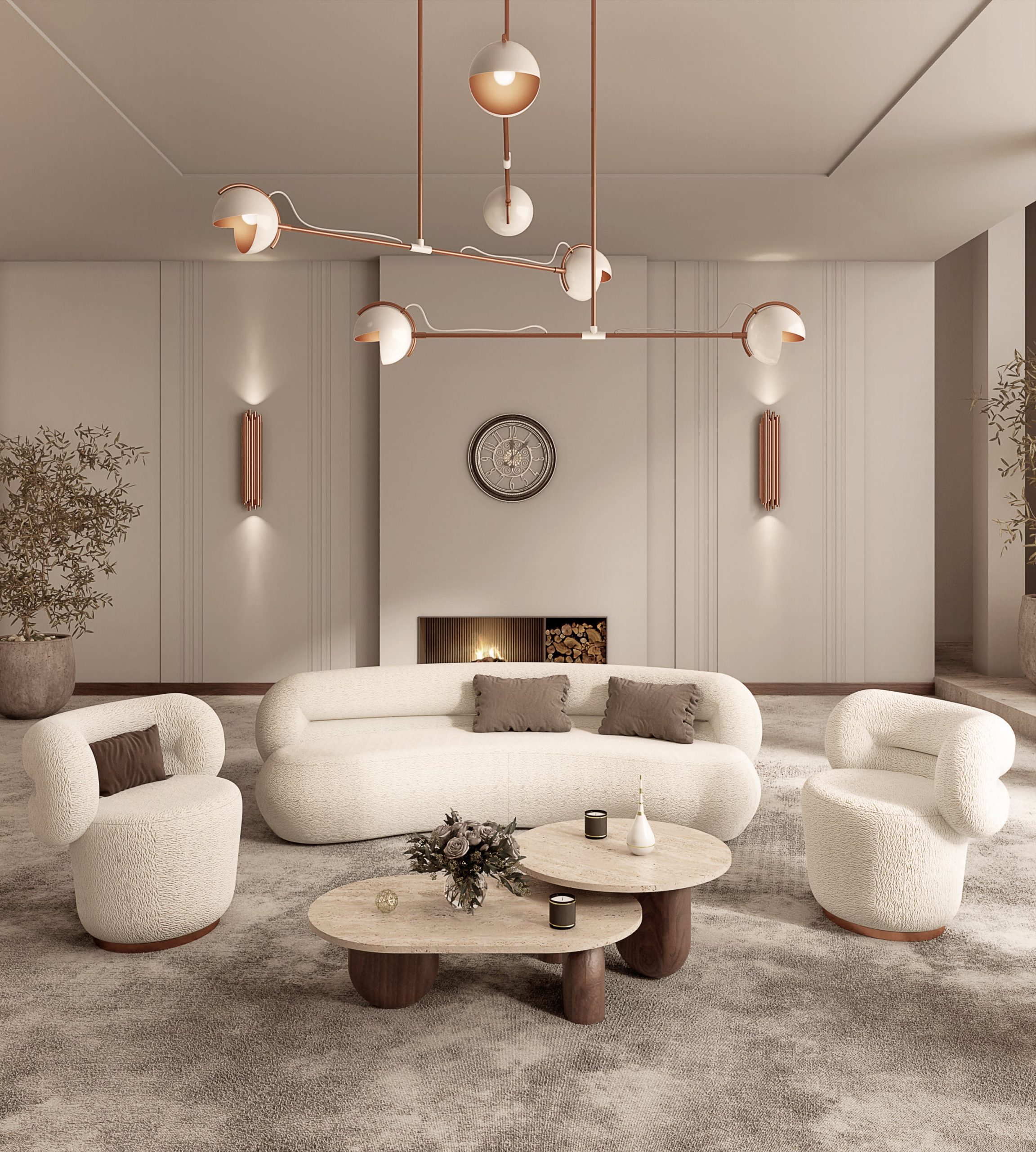 TIMELESS LIVING ROOM DESIGN WITH LUXURY FURNISHINGS