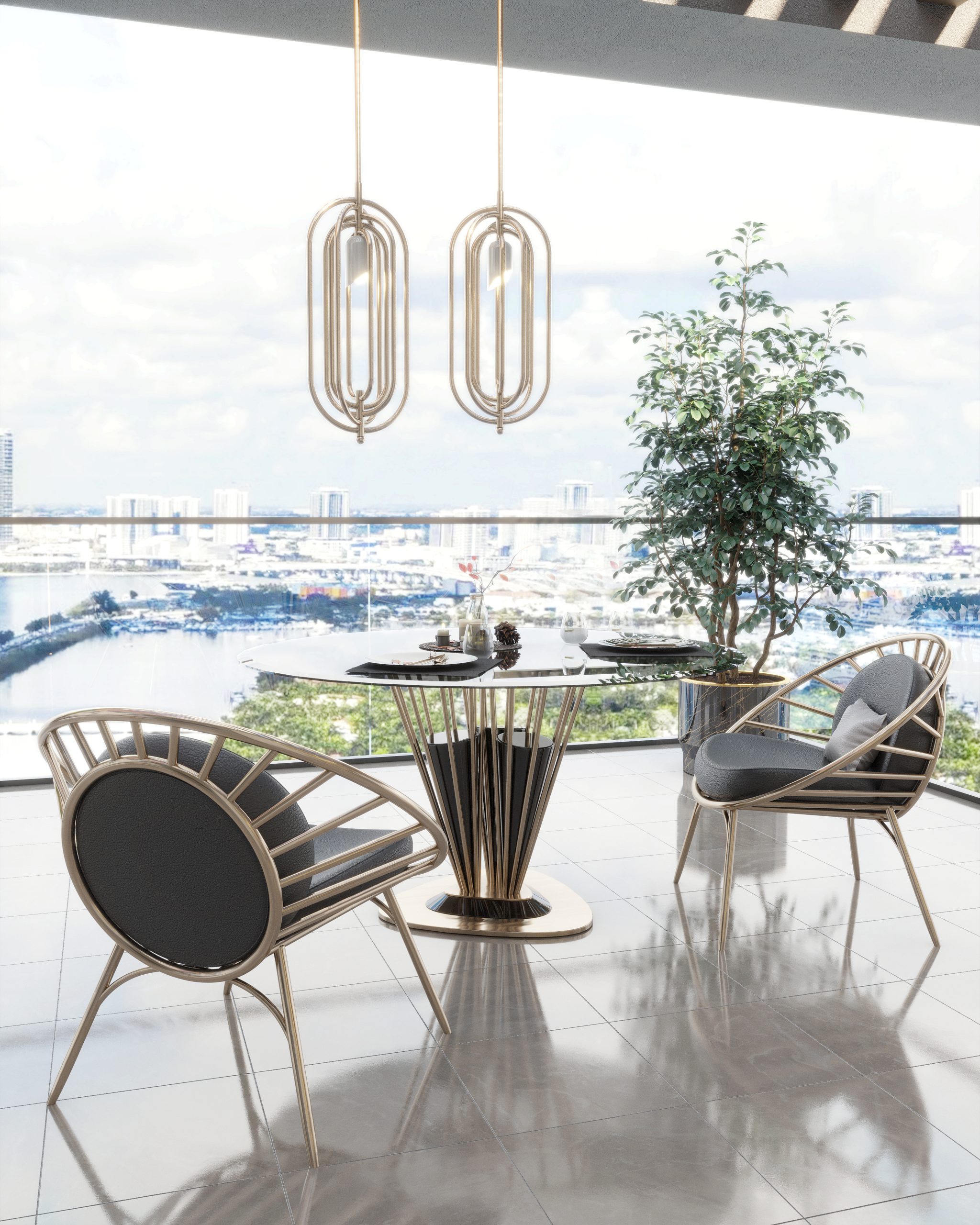 Shop The Look: Discover How You Can Pull Off The Glamorous Balcony of Pepe Calderin’s Penthouse in Miami